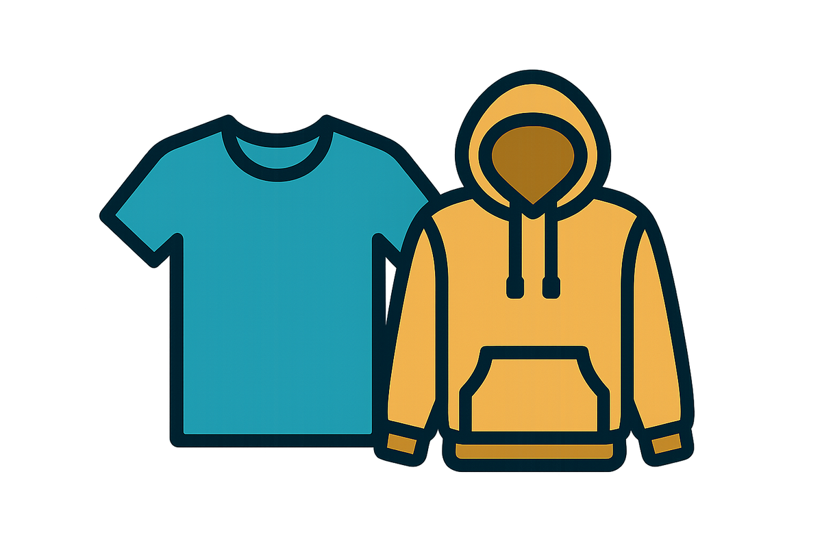 an icon of a fabric t shirt or hoodie