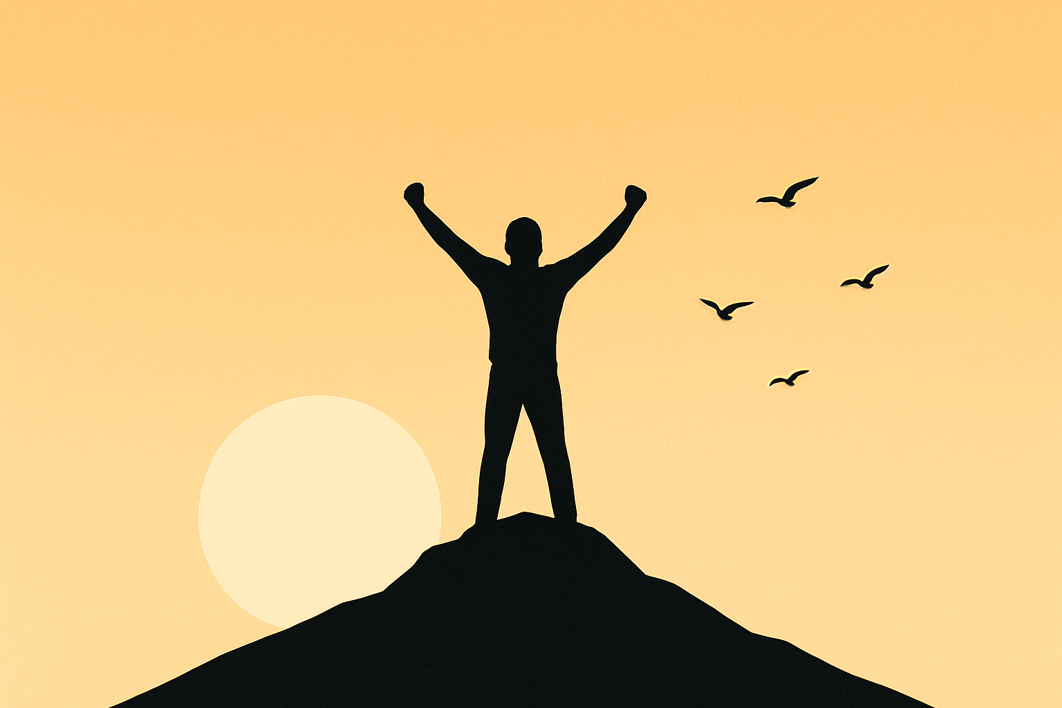 An image that represents the free life. Express loudly and live freely. Minimalistic design. No text included on the image.